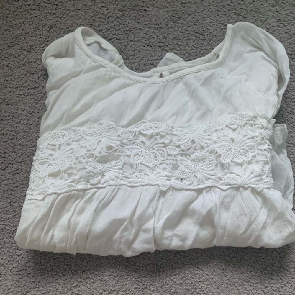 White peasant shirt